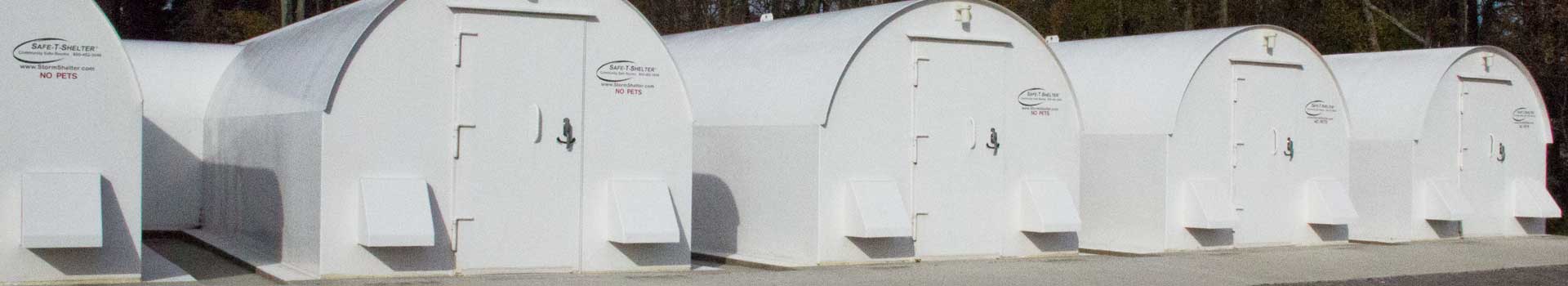 Sportsman Lake Road Community Storm Shelters from road