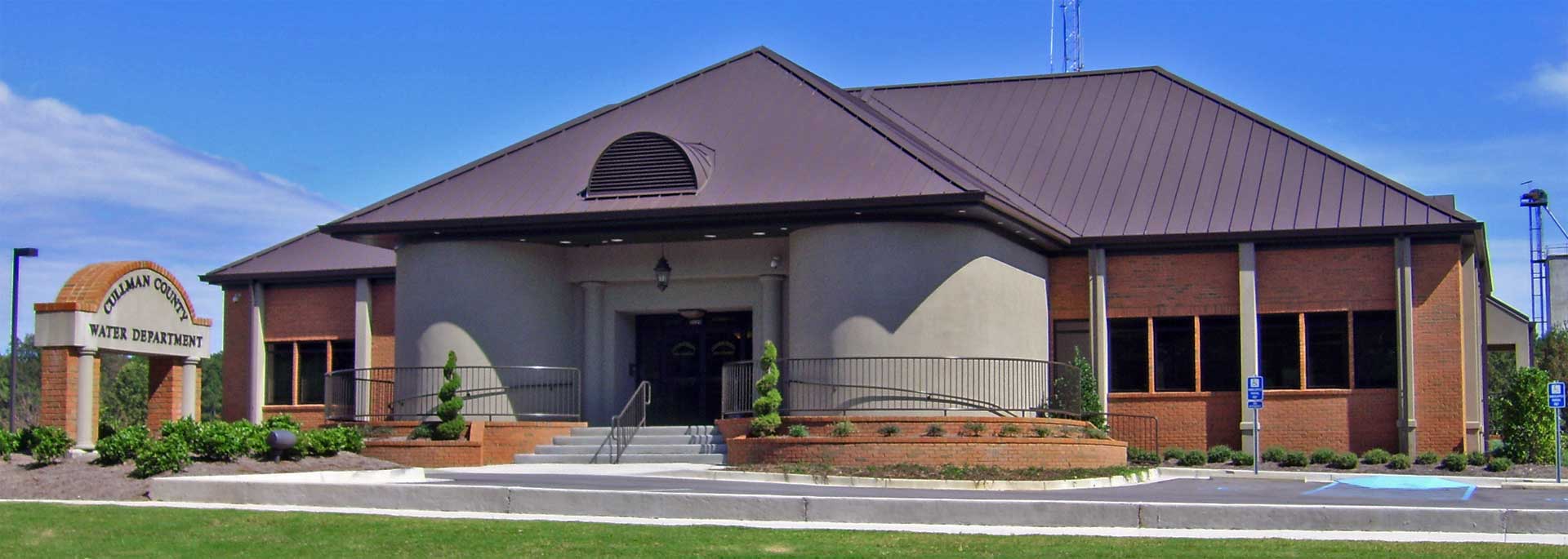 Cullman County Water Department front of building from Beech Ave SE