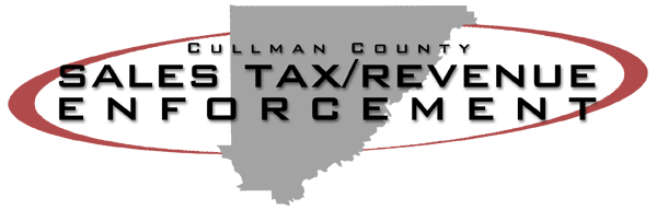 Cullman County Sales Tax Revenue Enforement Department orbiting the county logo